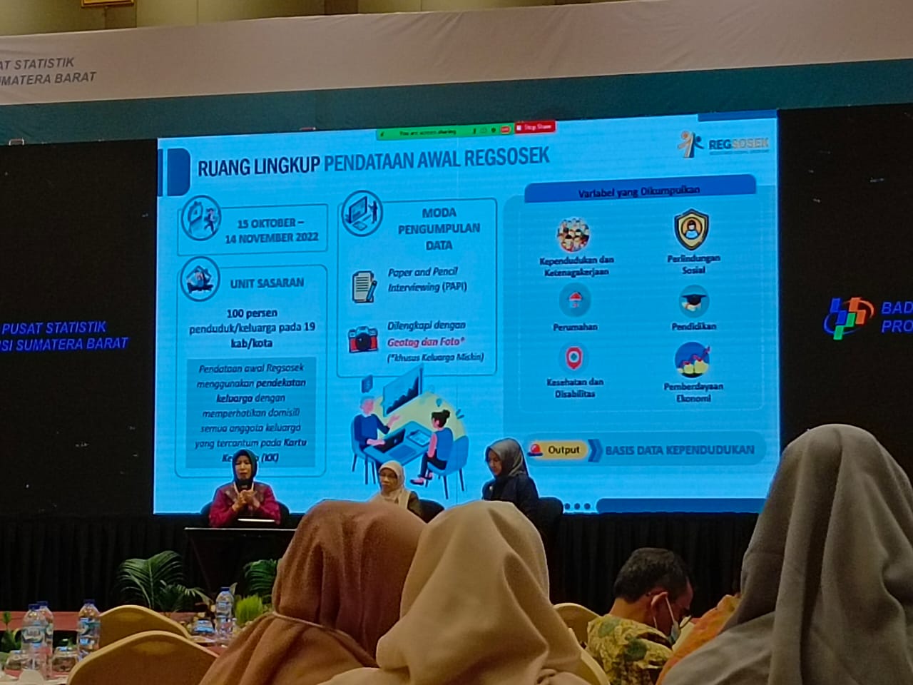 RAKOR REGSOSEK  (REGISTRASI, SOSIAL, EKONOMI) TAHUN 2022