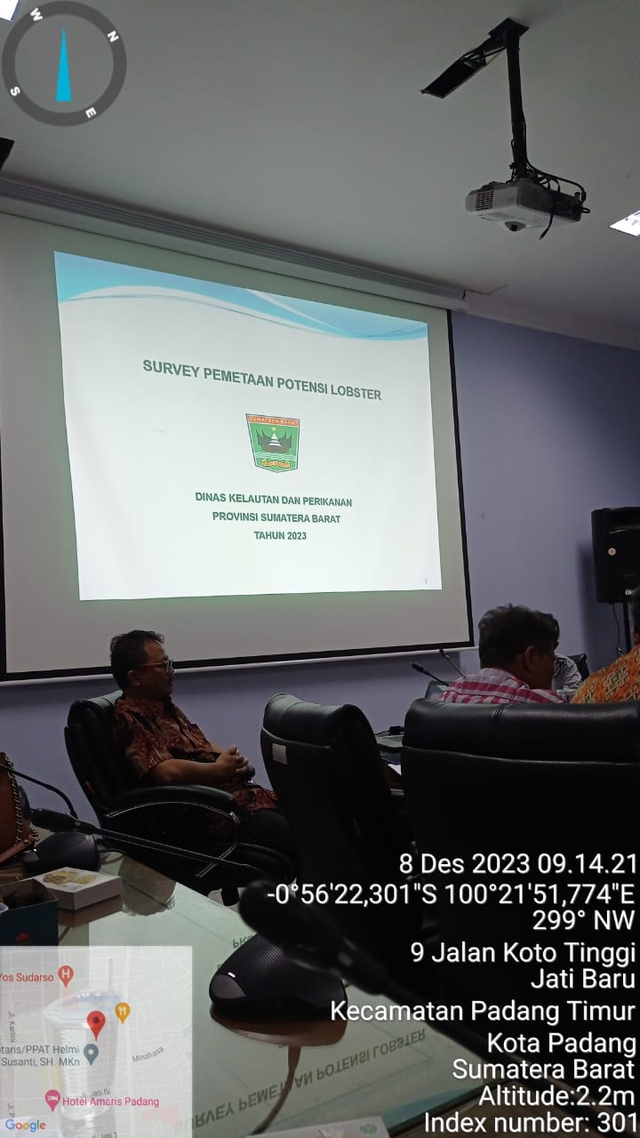 Pemetaan Lobster di Kabupaten Pesisir Selatan