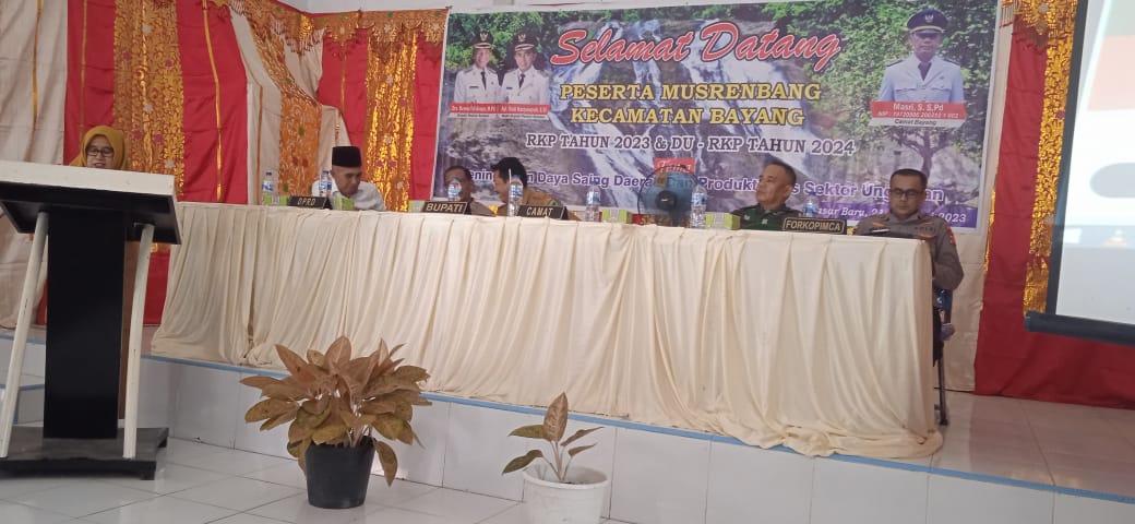 Musrembang di Kecamatan Bayang