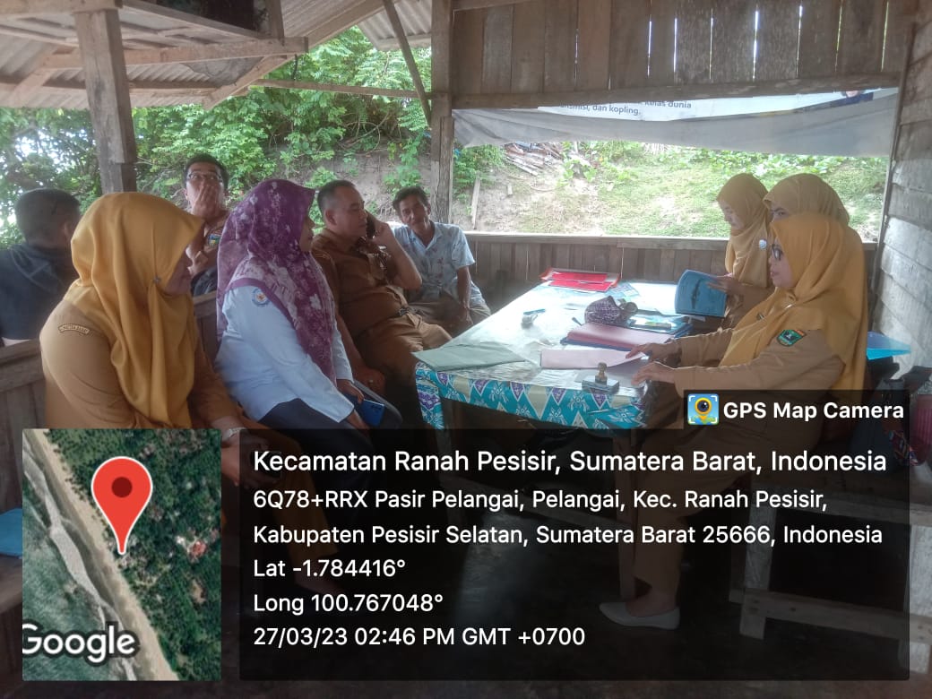 Mendampingi TIM Dinas Kelautan dan Perikanan Provinsi Sumatera Barat Identifikasi Calon Penerima Jar
