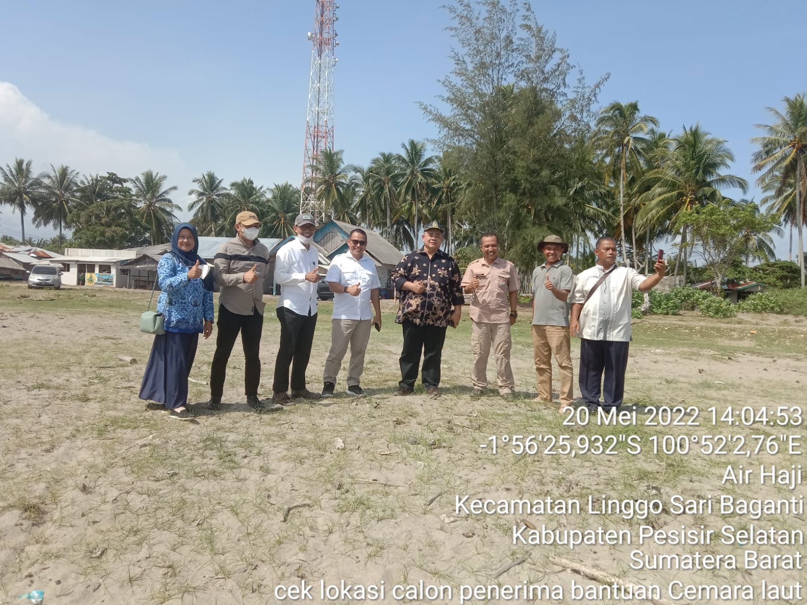 SURVEI LOKASI CALON PENERIMA BANTUAN CEMARA LAUT DI PASAR LAMO AIR HAJI