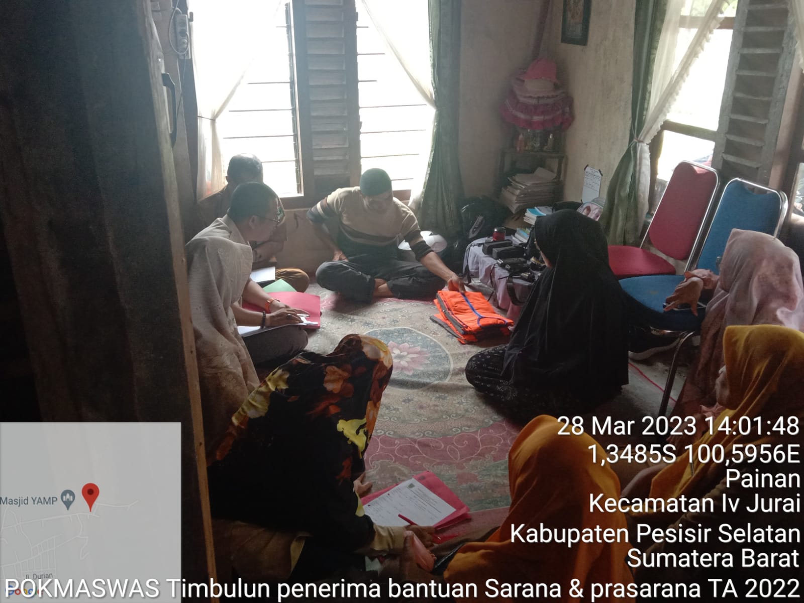 CEK FISIK SARANA DAN PRASARANA POKMASWAS DI KELOMPOK KECAMATAN IV JURAI