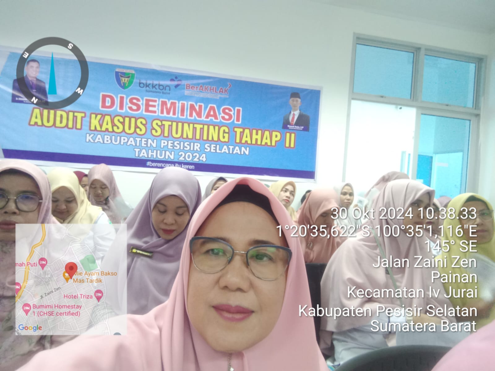 Menghadiri Diseminasi Audit Kasus Stunting di Gedung PLUIT UMKM Painan